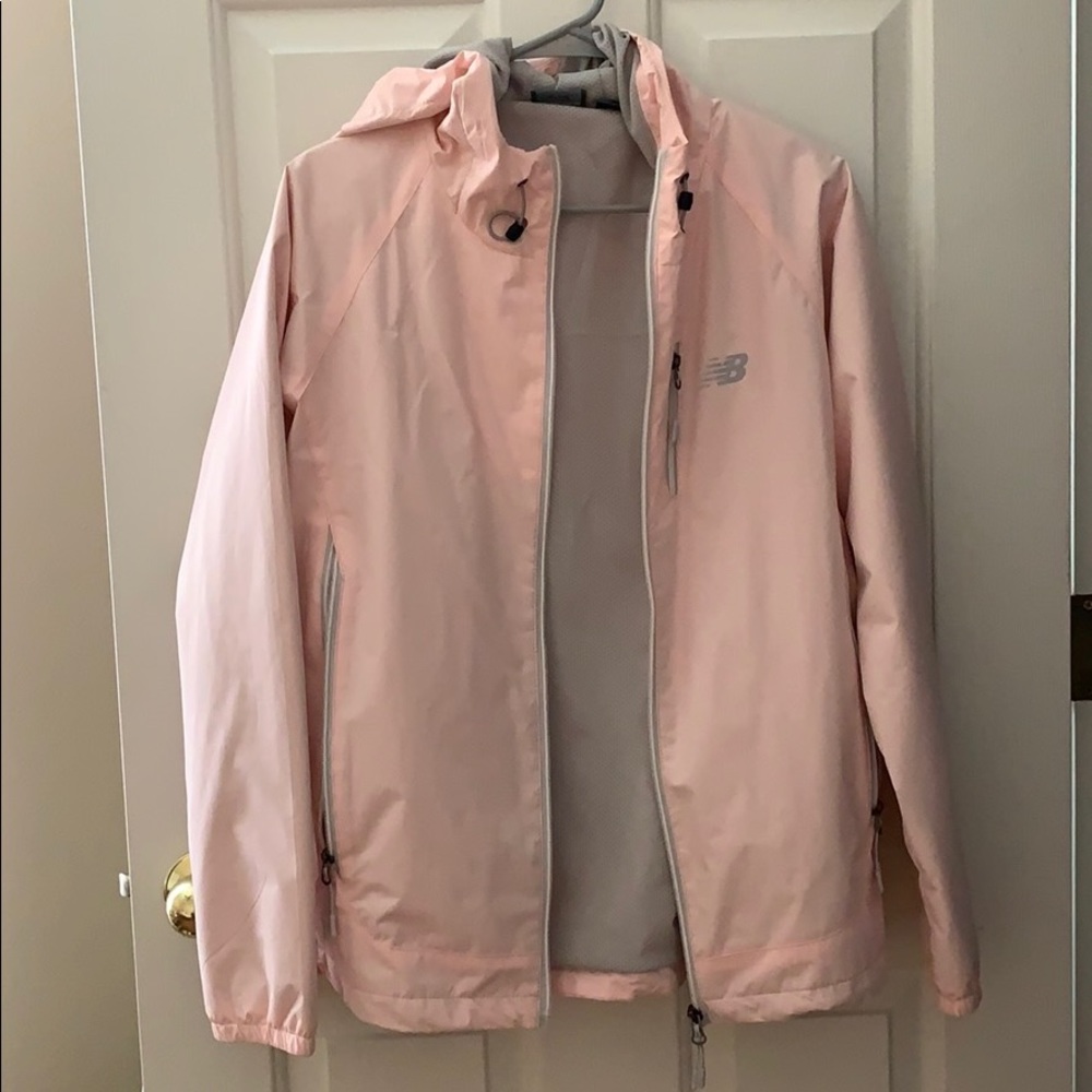 NEW BALANCE hooded jacket with chest pocket